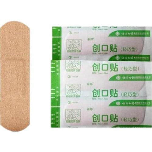 20pcs/bag Breathable Elastic Hemostatic Portable Band Aid for Survival Sports Wound Dressing Woundplaster Adhesive Bandage