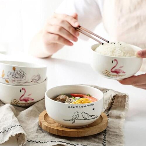 4.25 Inch Underglaze Ceramic Bowl Japanese Rice Bowl Childrens Small Bowl Eating Soup Bowl Household Tableware