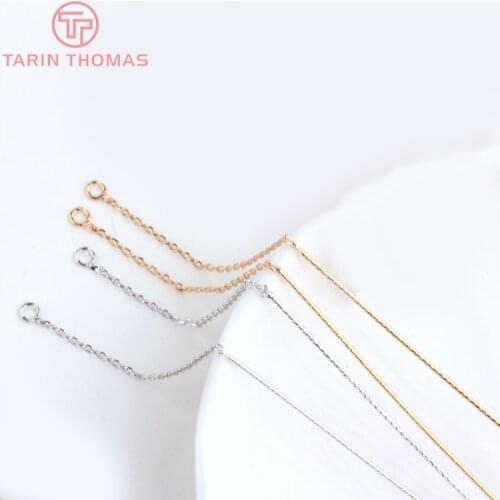 4PCS 11CM 24K Gold Color Platinum Color Brass Earring Line for Jewelry Making Findings Accessories