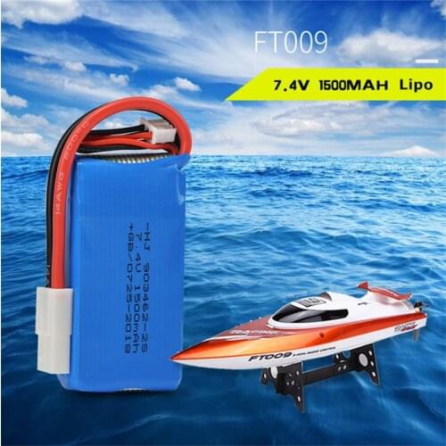 2S Lipo Battery 7.4V 1500mah for FeiLun FT009 Remote Control Speedboat RC Racing Boat Spare Parts Accessories