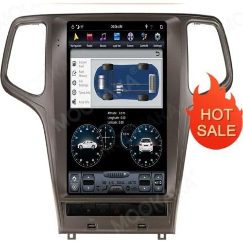 Tesla Style Screen Android 9 4G 64GB Car GPS Navigation Multimedia Player For Jeep Grand cherokee 2010-2019 Radio Stereo Carplay