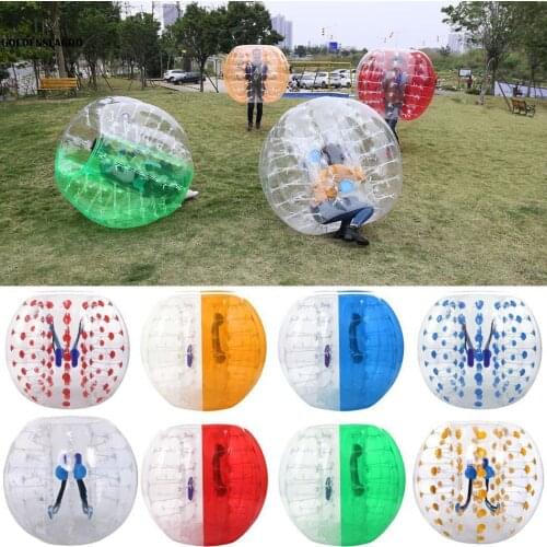 Free Shipping 1.0mm TPU Inflatable Zorb Ball 1m 1.2m 1.5m 1.7m Bubble Soccer Ball Air Bumper Ball Football Pumper For Sale