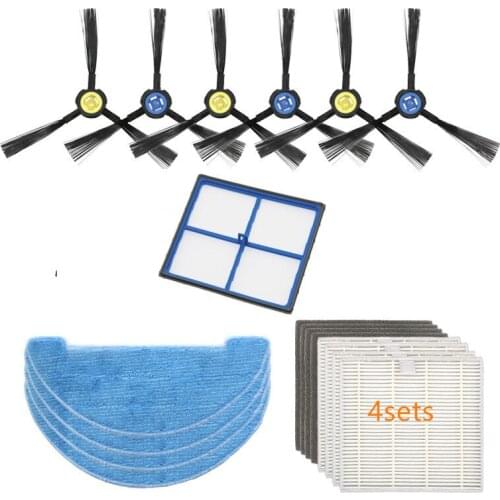 Vacuum Cleaner Side Brushes HEPA Filter Mop Cloth for ilife V8S X750 X785 V80 V8c/V85/V8e/V8 plus Robotic Vacuum Cleaner Parts