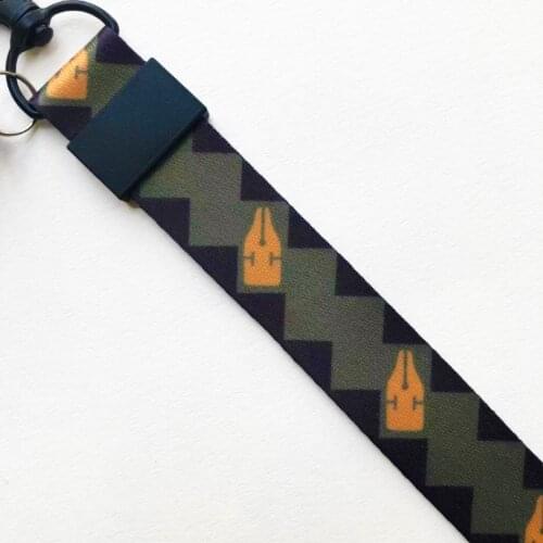 Anime JoJos Bizarre Adventure Rohan Kishibe Keychain Peripheral Mobile Phone Lanyard Wristband Webbing Detachable Keychain