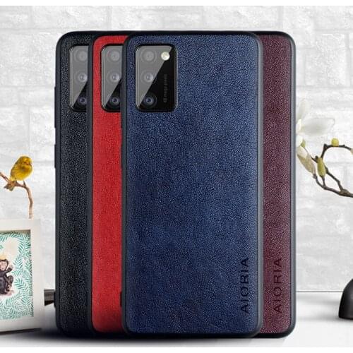 Case for Samsung Galaxy A41 funda Luxury Fashion soft leather skin phone cover for samsung a41 case coque capa