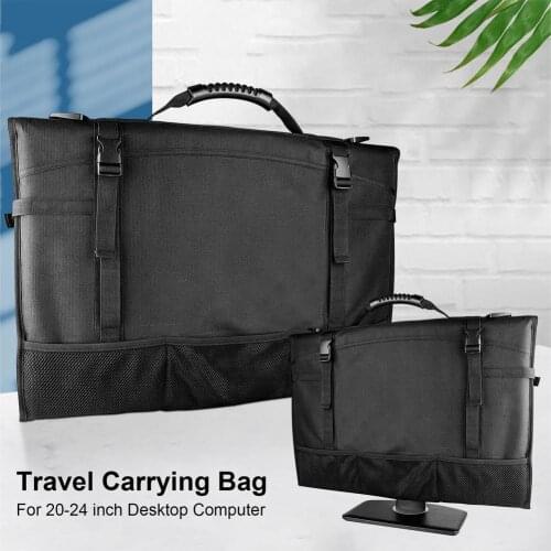 20-24 Inch Computer Monitor Dust Cover Weatherproof Dust-proof LCD Screen Protector Case Travel Carrying Case Portable Briefcase