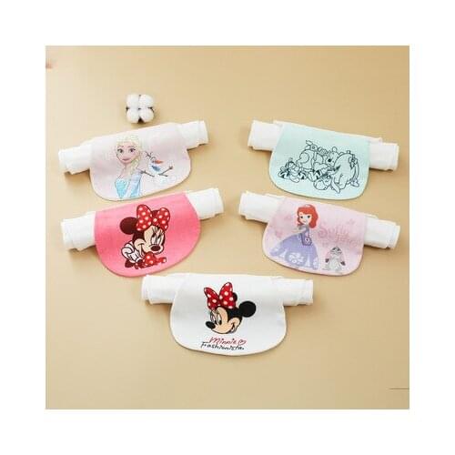 Disney Princess Mickey Minnie Eeyore Anime Baby Bibs Cartoon Product Feeding Cloth Children Apron Towel Unisex