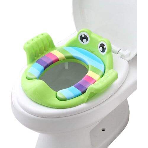 Baby Potty Trainer Non-Slip Toilet Training Seat With Handles Kids Auxiliary Toilet Seat Infant Toilet Training Pee Trainer #30