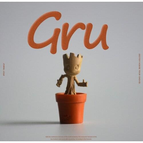 24piece 3cm Groot Tiny Cute Baby Tree Man Stand Action Figure Toys Action Figure Toys Collection PVC toys