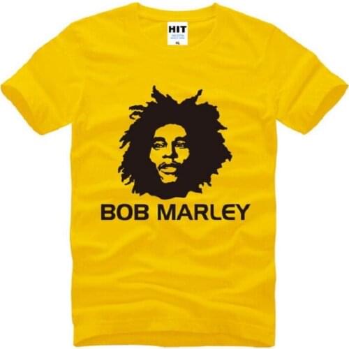 Electronic Music Bob Marley Printed Mens T-Shirt T Shirt For Men New Short Sleeve O Neck Cotton Casual Top Tee S-3XL