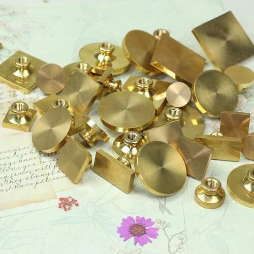 Blank Wax Seal Metal Fire Lacquer Seal Copper Head European Seal Envelope Invitation Greeting Card Seal Decorative Accessories