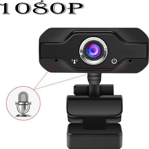 HD Webcam Built-in Dual Mics Smart 1080P Web Camera USB Pro Stream Camera for Desktop Laptops PC Game Cam For OS Windows10/8