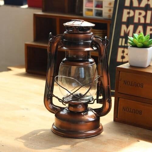 23cm Retro Classic Kerosene Lamp Kerosene Lanterns Wick Portable Lights Portable Lights Oil Lantern Camping Hiking Home Decor