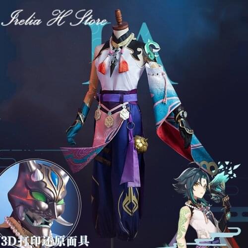 Xiao Genshin Impact Cosplays Xiao Cosplay Costume Halloween costumes Full set Halloween Costumes with mask