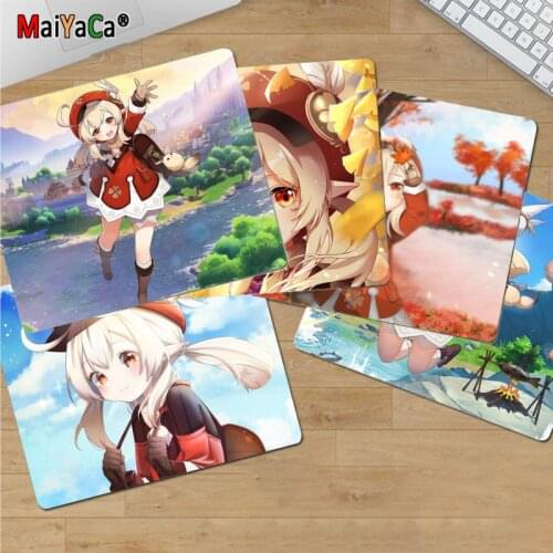 MaiYaCa PC Genshin Impact cute girl Klee Gamer Speed Mice Retail Small Rubber Mousepad Top Selling Wholesale Gaming Pad mouse
