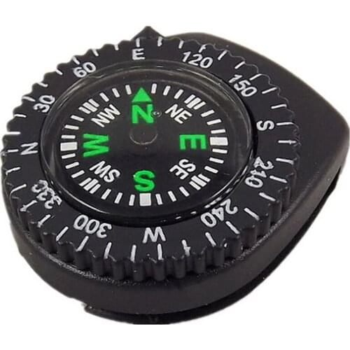 Mini Wristband Compass Portable Detachable Watch Band Slip Hiking Travel Wrist Travel Emergency Survival Navigation Tool