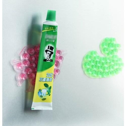 New Lovely Strong Double Side Vacuum Sucker Magic Plastic Sucker Cute Bathroom Items Suction Stand Holder Bathroom Accessories