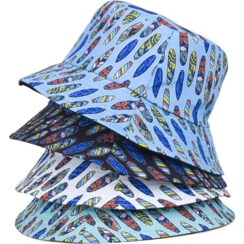 2021 New Surfboard Bucket Hat Women Hats for Women Men Panama Fishing Cap Summer Chapeau Sombrero Femme Caps Casquette