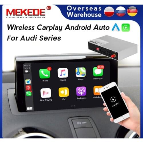New! Wireless Apple CarPlay Andriod Auto Plug and Play Box For AUDI A1 2012-2018 Support original camera Mirror Lin-k