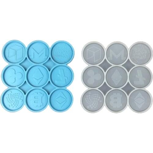 Commemorative Coins Epoxy Resin Mold Souvenir Art Coins Silicone Mould DIY Craft