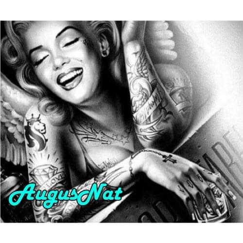 5d full square diamond painting marilyn monroe diamant embroidery woman decor canvas painting oil paint by number puzzle picture