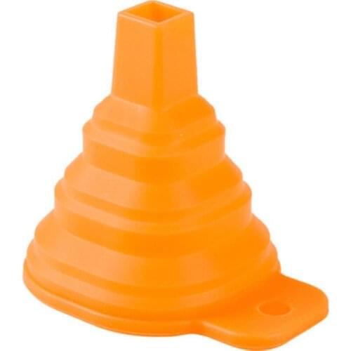 Portable Mini Folding Telescopic Long Neck Silicone Funnel Kitchen Home Creative Collapsible Funnel Hopper Kitchen Tool