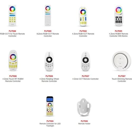 MiLight Remote FUT006 FUT007 FUT088 FUT089 FUT087 FUT090 FUT092 FUT095 FUT096 2.4G RF Wireless LED Remote RGB Controller Dimmer