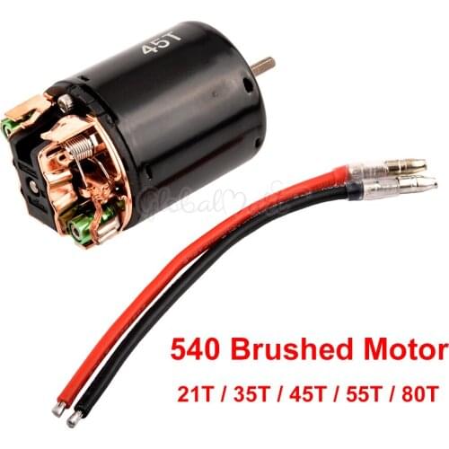 540 21T 35T 45T 55T 80T Brushed Motor for RC Car 1/10 Rock Crawler Climbing 4WD Vehicle RC Car Parts RC Motor