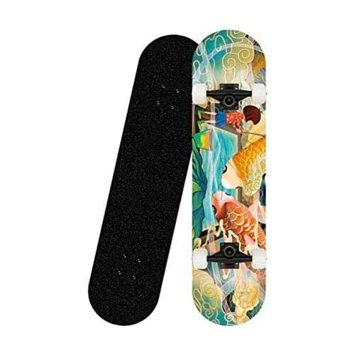 Skateboards 31''x8'' for Beginners Kids Boys Girls Adults Youth- Standard Skateboards with 7 Lays Maple Deck for Beginners