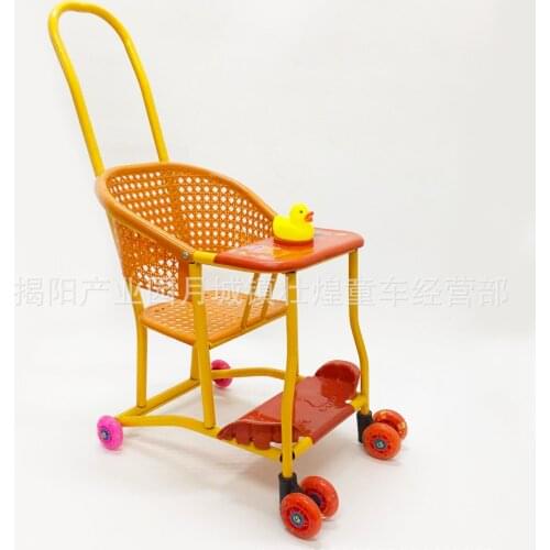 Ultra-lightweight Chinese Traditional Imitation Rattan Baby Stroller Universal Wheel Toddler Trolly Car Sit Baby Small Stroller