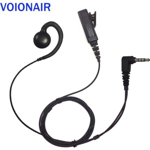 VOIONAIR 10pcs/lot C Shape Ear Hook Earpiece Earphone Headset PTT Mic for Vertex VX-400 VX-410 YAESU FT-2DR FT-3DR FT-70DR