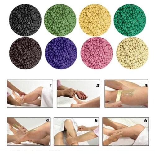 100g Hard Wax Beans Hair Removal Waxing Hot Bikini Depilatory No Strip Pellet silky skin wax
