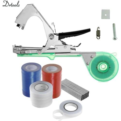 Drtools Garter Plants Tying Machine Plant Branch Hand Tying Binding Machine Minced Vegetable Tapetool Tapener Tapes Garden Tools