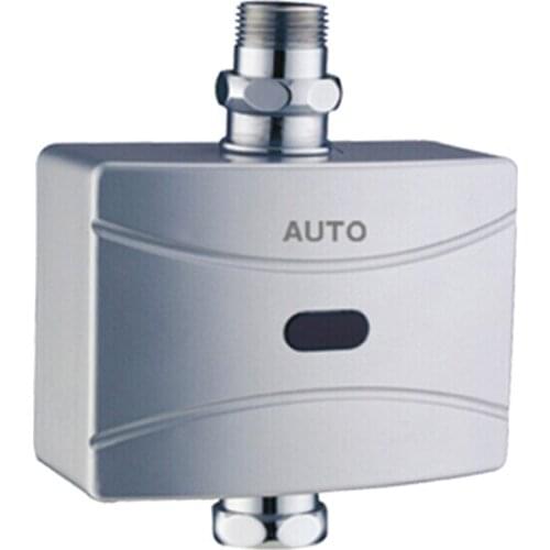 X7780 - Luxury Wall Mounted Chrome Color ABS Material DC 6V Toilet Automatic Stool Flush Valve