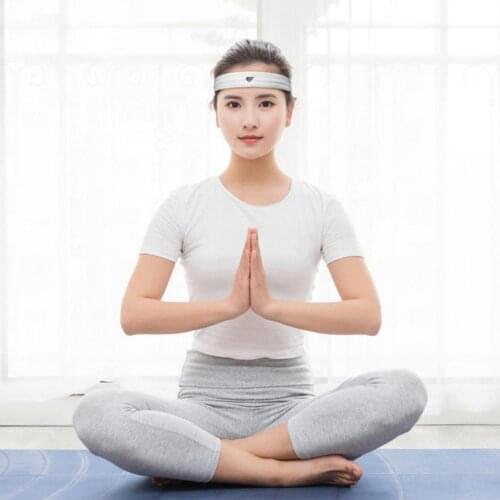 Womens Yoga Hair Band Unisex Sport Sweatband Solid Quick-Drying Headband Mens Yoga Headband Elastic Hairbands Sweat Band