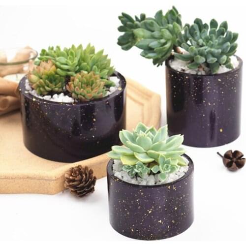 2021 New Cube Flower Pot Diy Silicone Molds Garden Planter Cement Concrete Vase Soap Moulds Garden Supplies