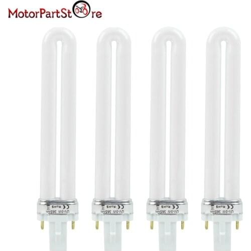 4Pcs/Set Replacement 365nm 9W UV Gel Nail Curing Lamp Bulb Tube for Nail Art Dryer UV Lamp Gel Curing Light