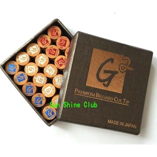 50pcs/lot Top Grade 11mm G2 Premium Billiards pool cue tips Professinal leather tip S/M/H High quality better than original tips