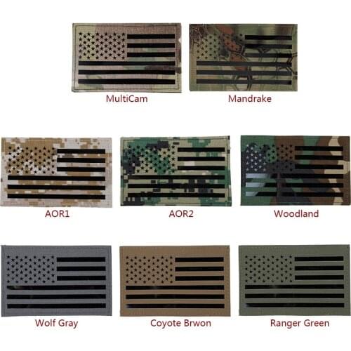 TMC Army Embroidered Patch USA Name Tactical Badges Military Airsoft Wargame Gear Large US Flag Patch TMC2277 MC AOR MAD