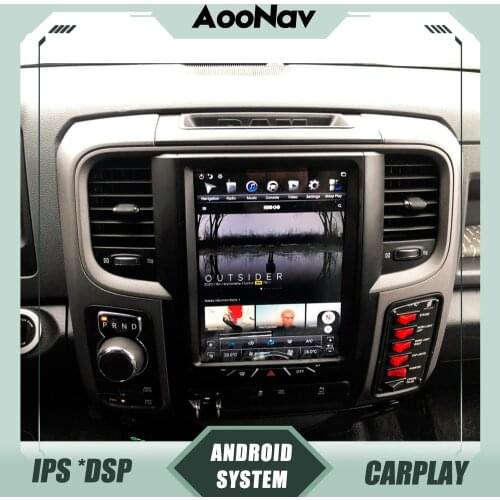 10.5 Inch Full Screen 128G GPS Navigation Car Radio For Dodge RAM 1500 2013 2014 2015 2016 2017 2018 Multimedia Stereo Player