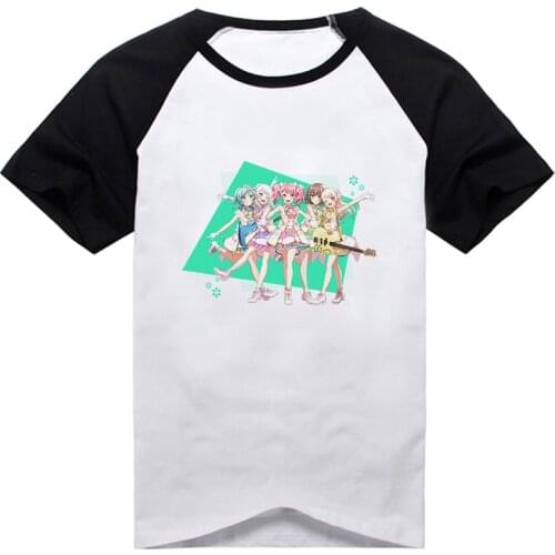 BanG Dream! 3rd Season Toyama Kasumi rimiri Saya Yamabuki tshirt summer party fashion short sleeve Tee Unisex cute print T-shirt