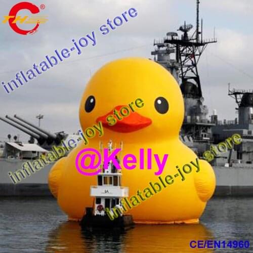 Free shipping 3m/4m/5m high inflatable duck float on water, giant inflatable duck sit on lake pool sea, big Inflatable ducks