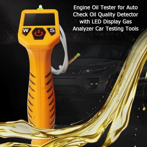 KKMOON Digital Engine Oil Tester for Auto Check Oil Quality Detector with LED Display Gas Analyzer Car Testing Tools
