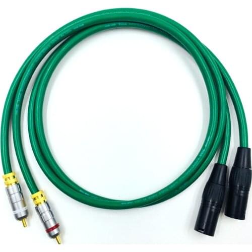 Hifi 2 RCA Malel to 2 XLR Male Audio Cable High Quality Dual RCA to Dual XLR Cable