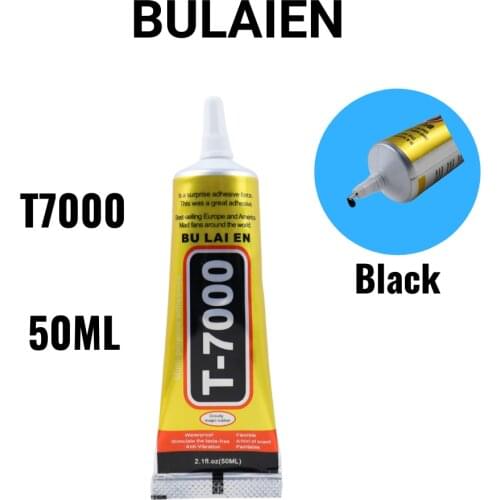 Bulaien T7000 50ML Black Contact Phone Repair Adhesive Electronic Components Glue With Precision Applicator Tip