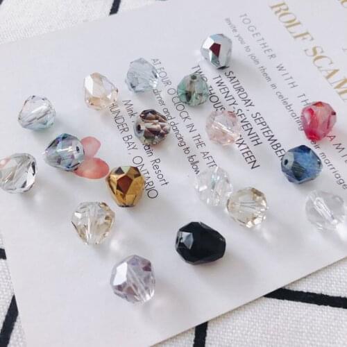 4 pieces/LotGlass irregular round womens earrings jewelry accessories Stassel Jewellery Findings Bead capsearings Fashion