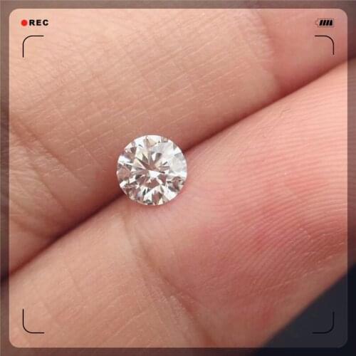 Round Brilliant 6mm IJ Color color Moissanite 0.8ct Carat Excellent cut Loose Stone VVS1 Ring Material