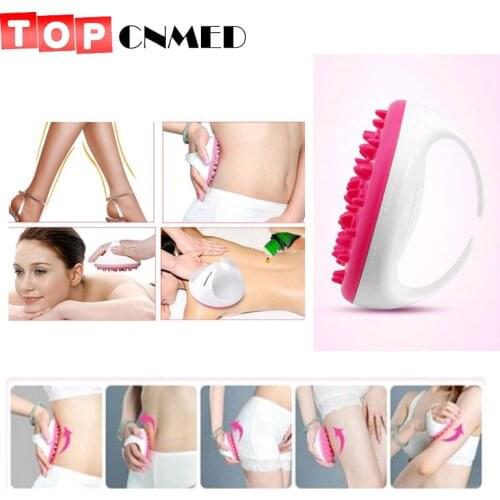 Bath Shower Body Anti Cellulite Massager Brush Glove Full Body silicon rubber brush beauty tool