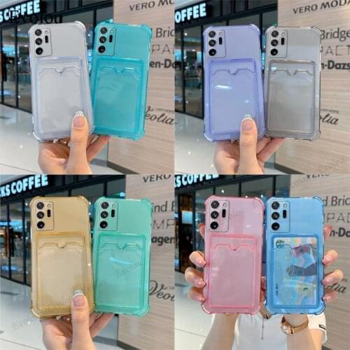 Matte Transparent Candy Color Phone Case For Samsung S21 FE S20 Plus S10E Shockproof Airbag Cover For Samsung Note 20 Ultra Capa