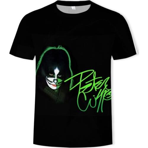 2021 summer fashion new guitar promotion contest singer 3D printing pattern mens casual trend T-shirt clothing